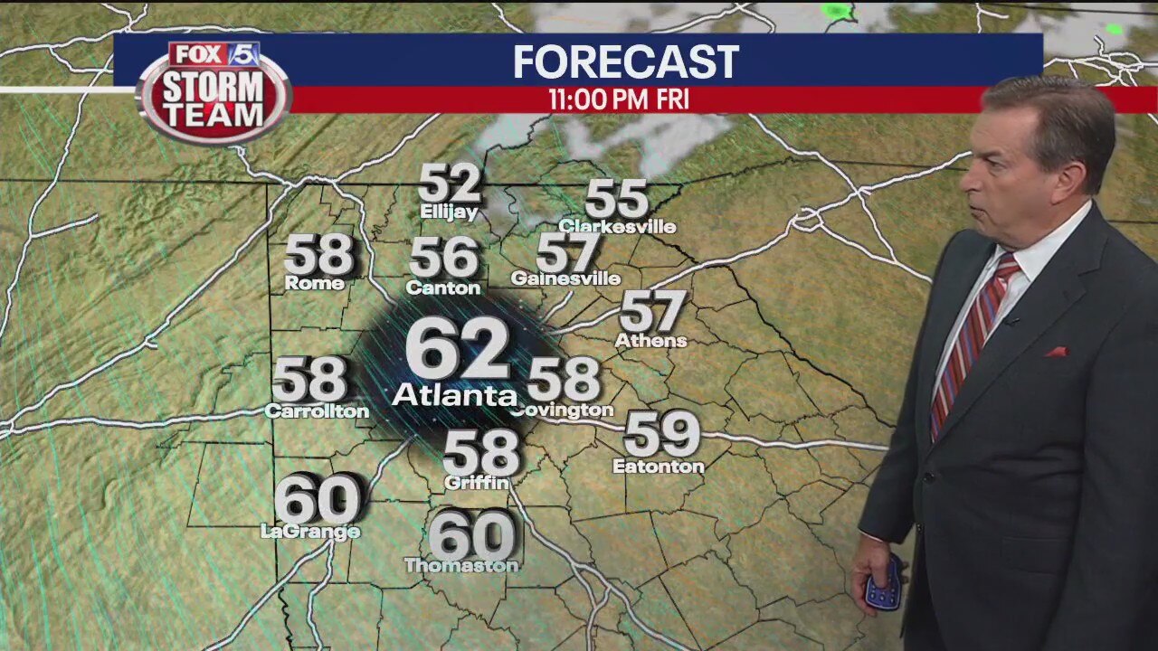 Thursday evening weather forecast