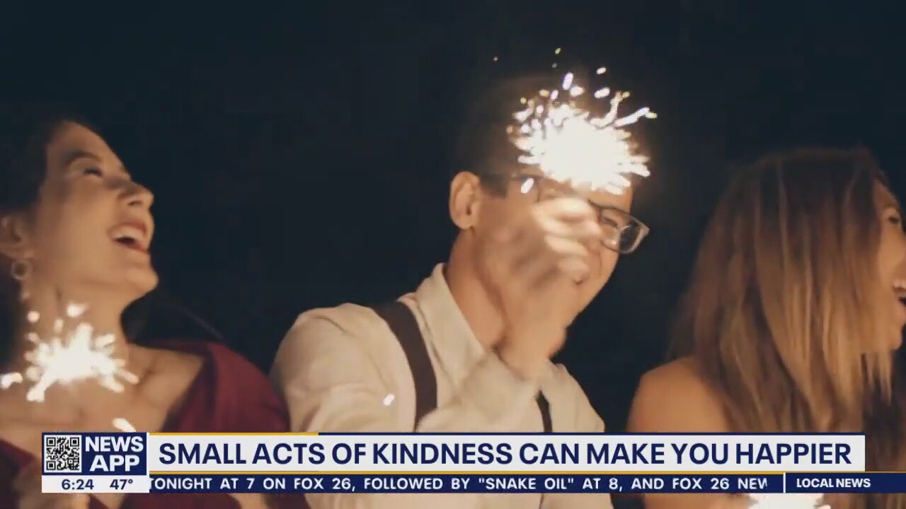 Study: Acts of kindness can make you happier