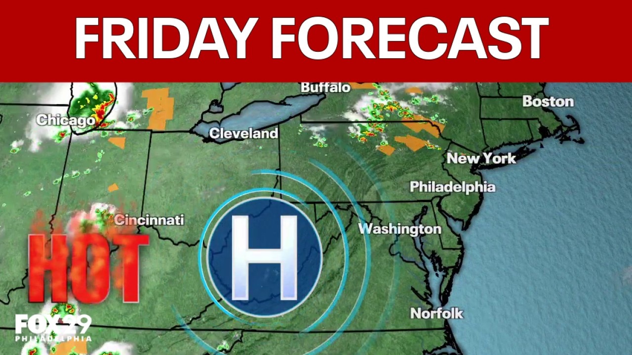Philadelphia weather: Friday evening forecast