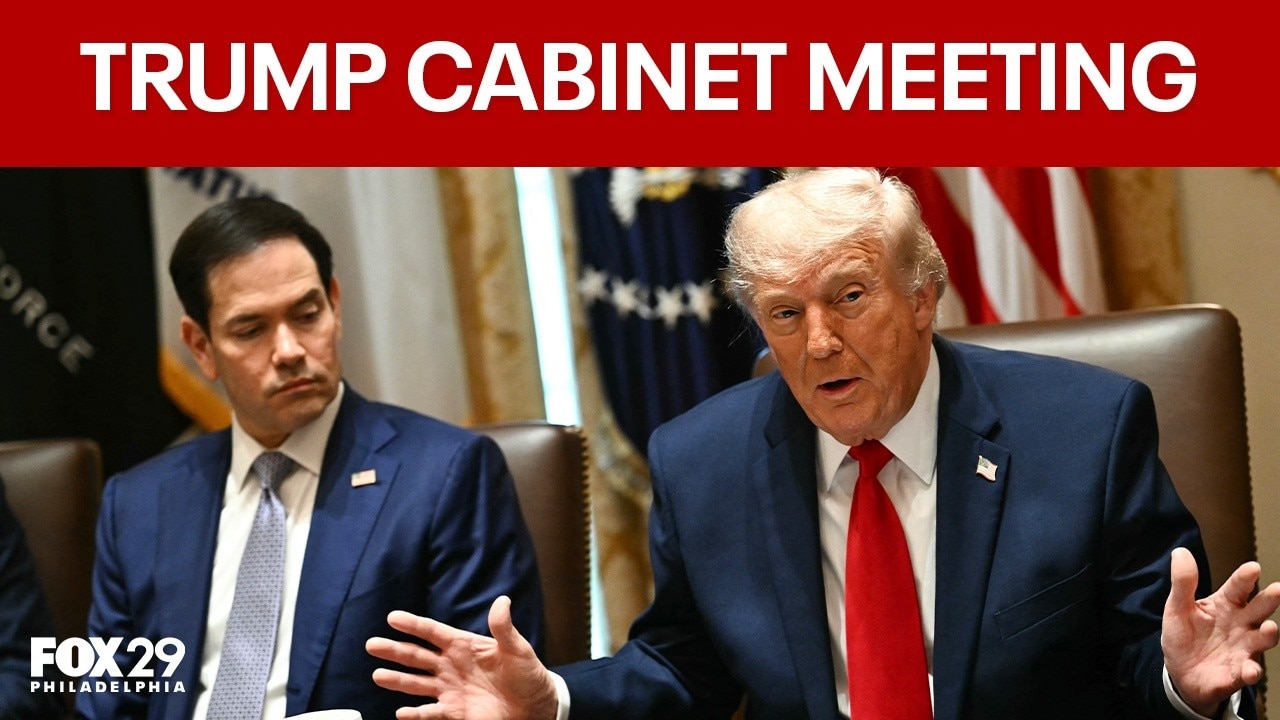 Trump holds cabinet meeting at Camp David