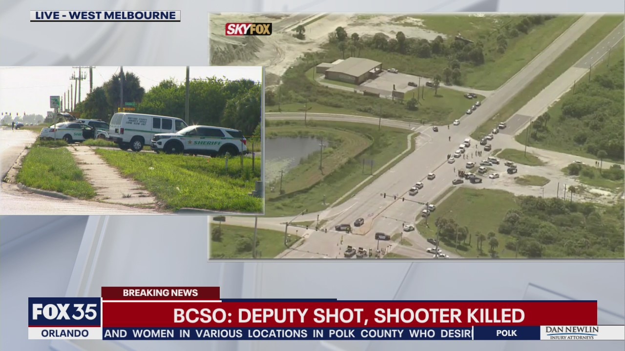 Suspect dead, deputy injured during traffic stop shooting in Brevard County, officials say