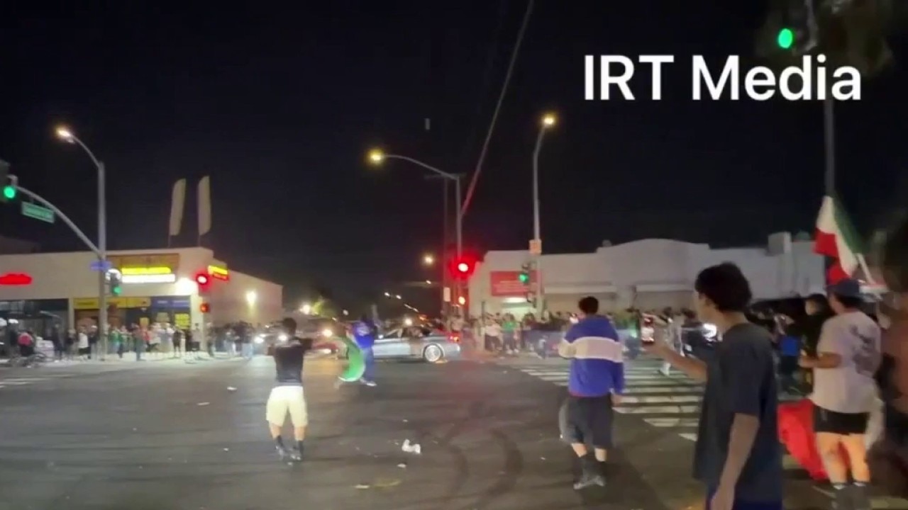 4 wounded in East LA street takeover