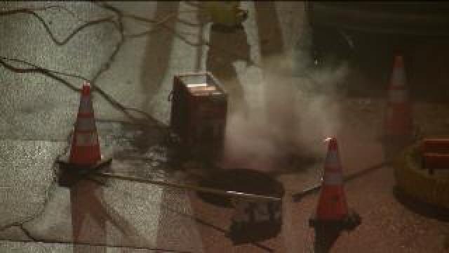 Downtown sewer explosions