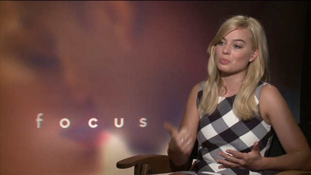 Margot Robbie talks with Gino about the new movie "Focus"