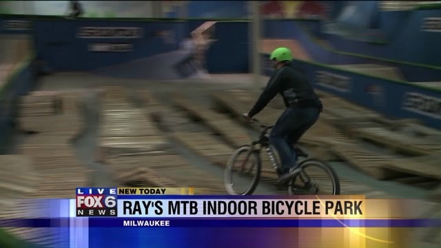 Chip tests out some of the mountain bike paths at Ray`s MTB