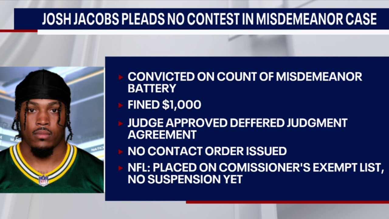 Josh Jacobs pleads no contest, fined