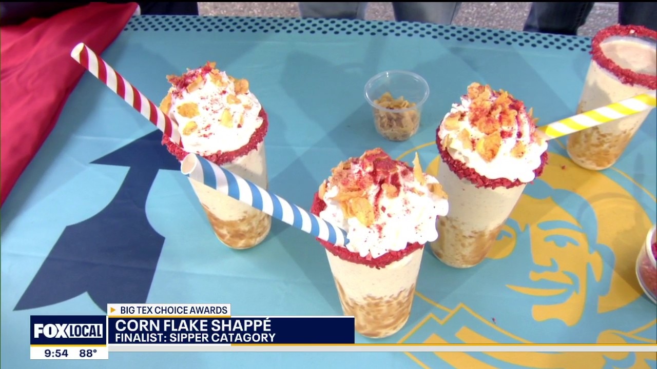 Good Day tries the state fair's Corn Flake Shappe 