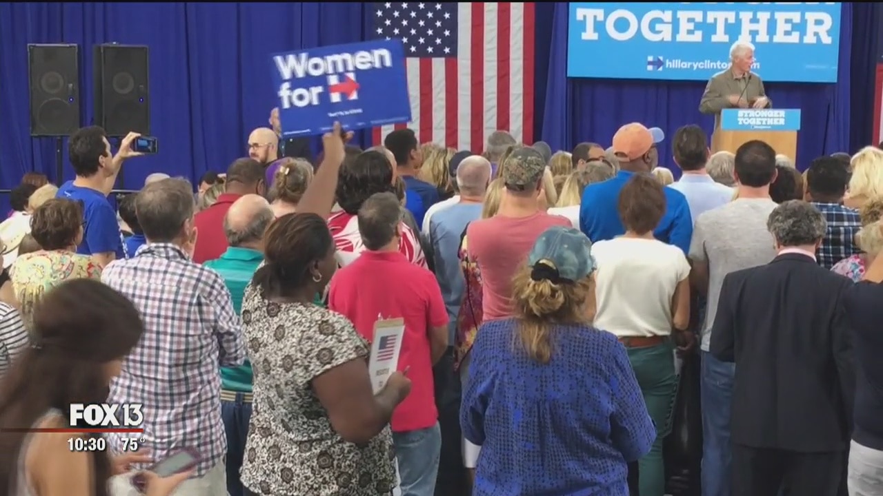 Former President Clinton rallies in Pinellas Co.