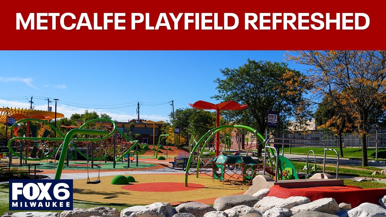 Metcalfe Playfield in Milwaukee; ribbon cutting and celebration