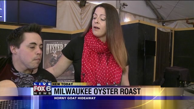 Laura enjoys music as she previews Milwaukee Oyster Roast