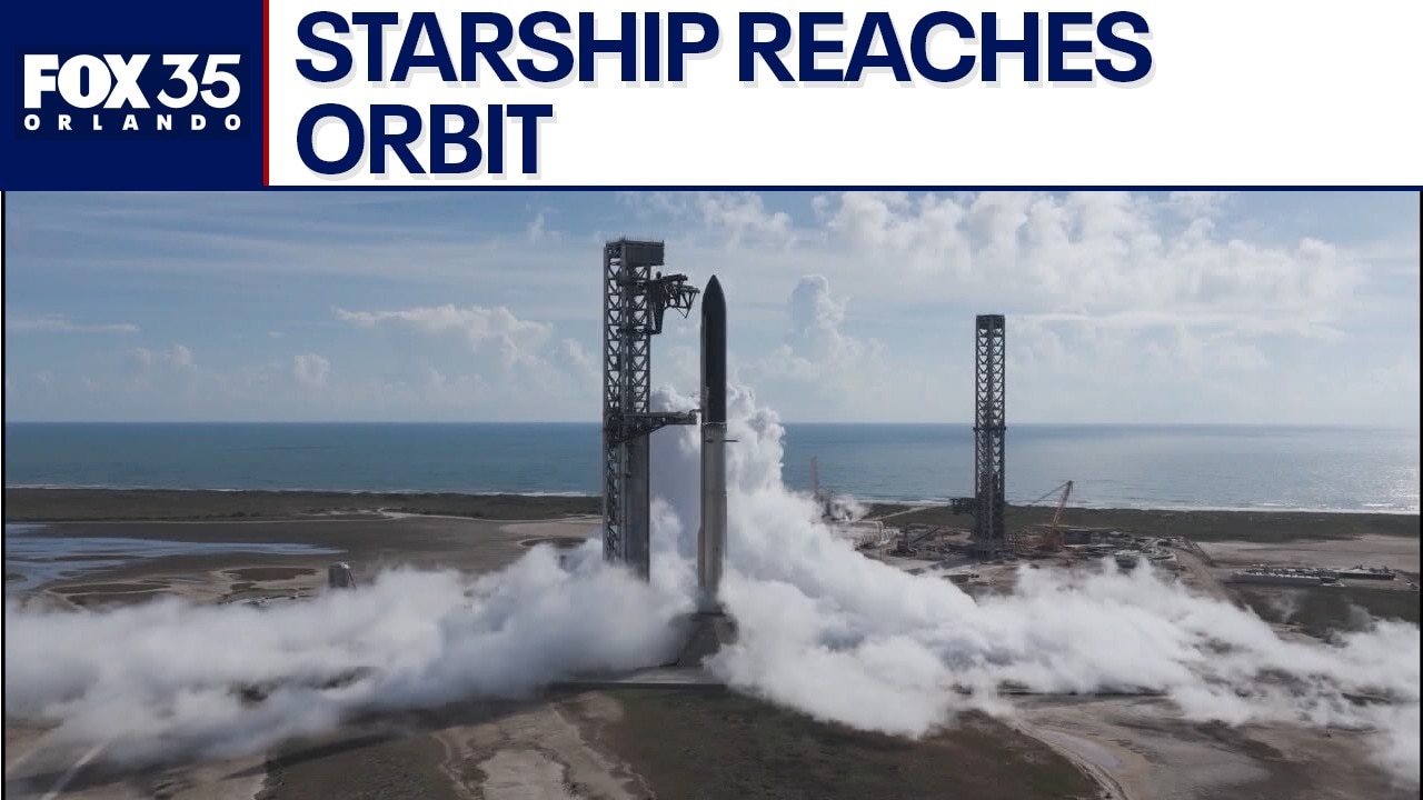 SpaceX's Starship reaches orbit for the first time