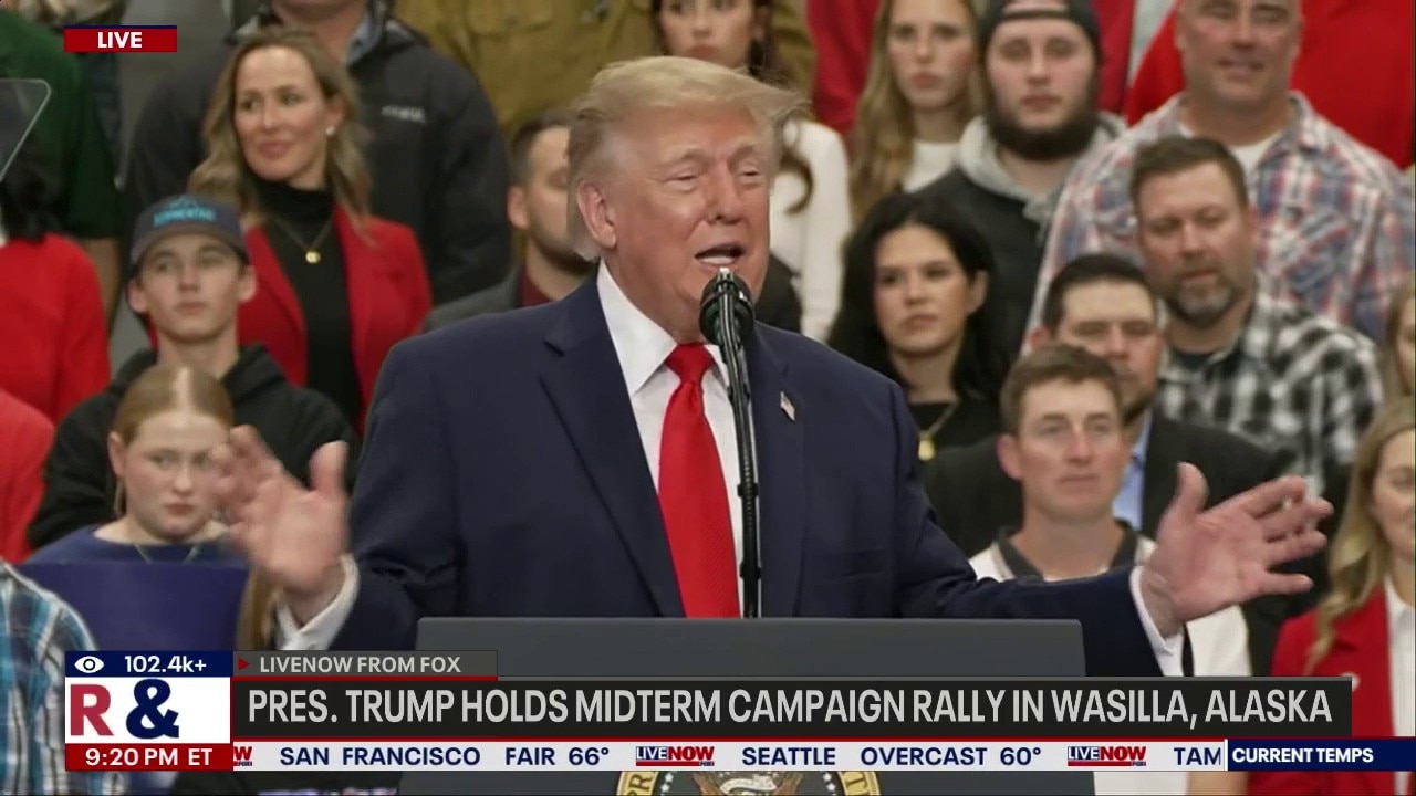 Trump holds midterm campaign rally in Wasilla, Alaska