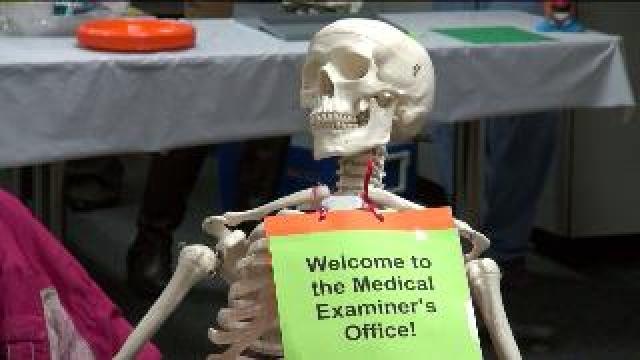 Baked potato bar lunch held at Medical Examiner's Office