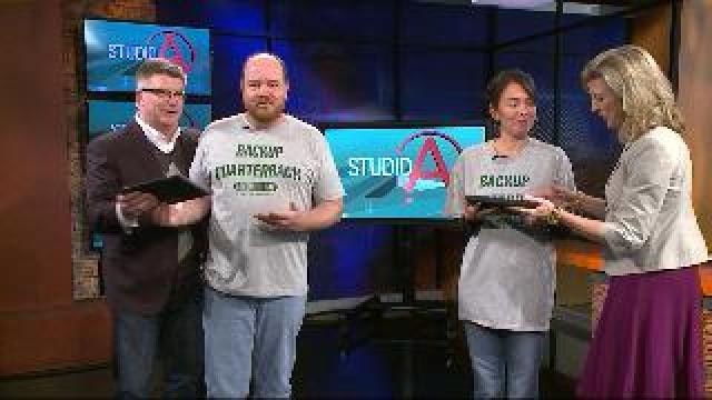 Studio A has a little "backup" fun