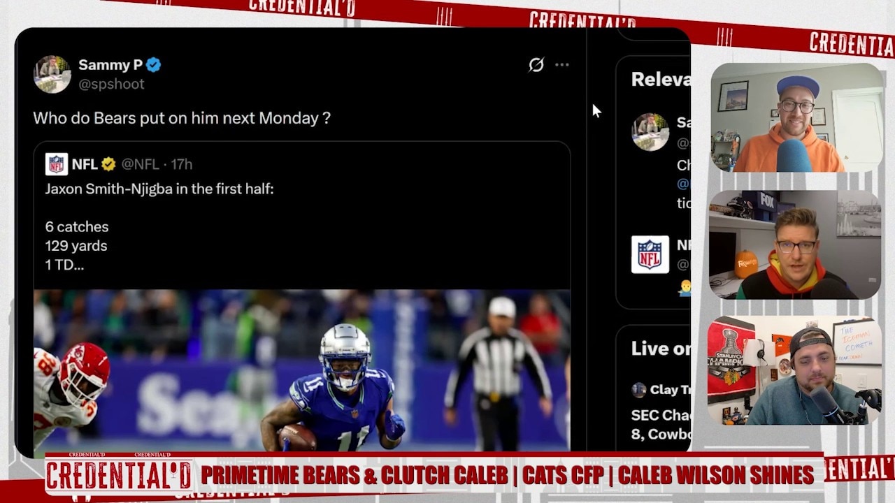 Bears roll to Seattle at 5-2, Caleb Wilson's first week, Northwestern in the CFP? | Credential'd