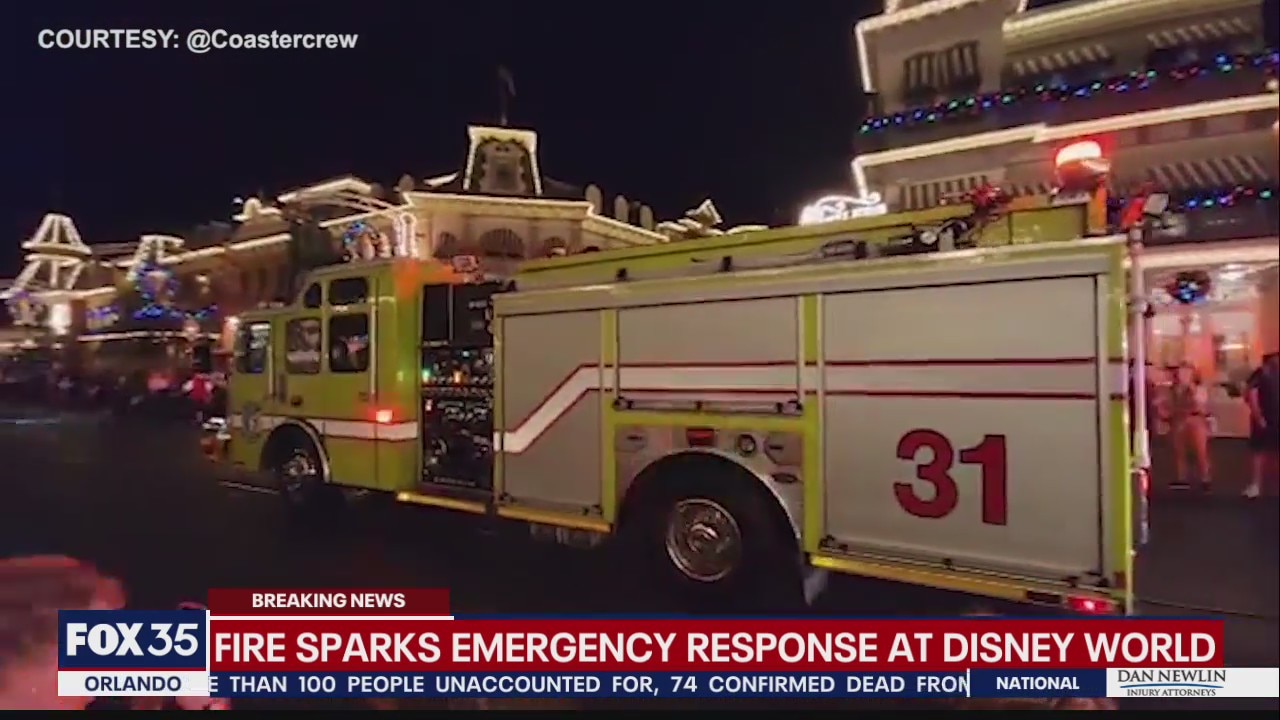 Fire sparks emergency response at Walt Disney World