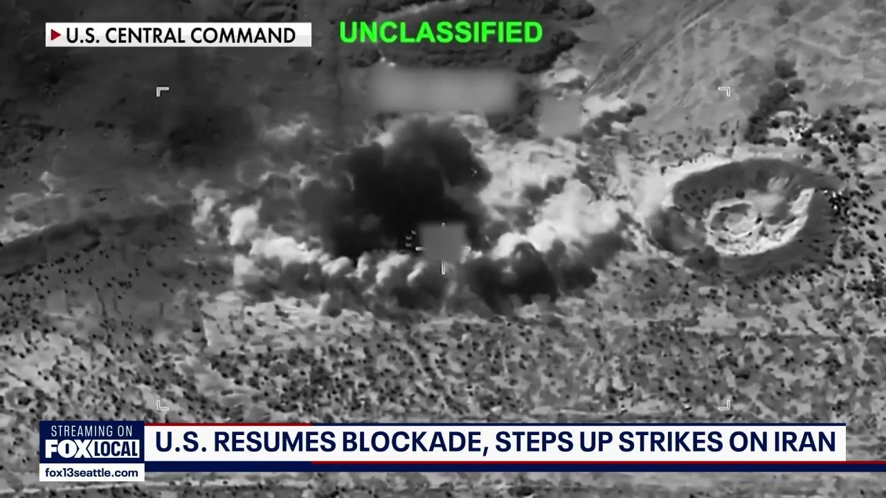 US resumes blockade, steps up airstrikes on Iran