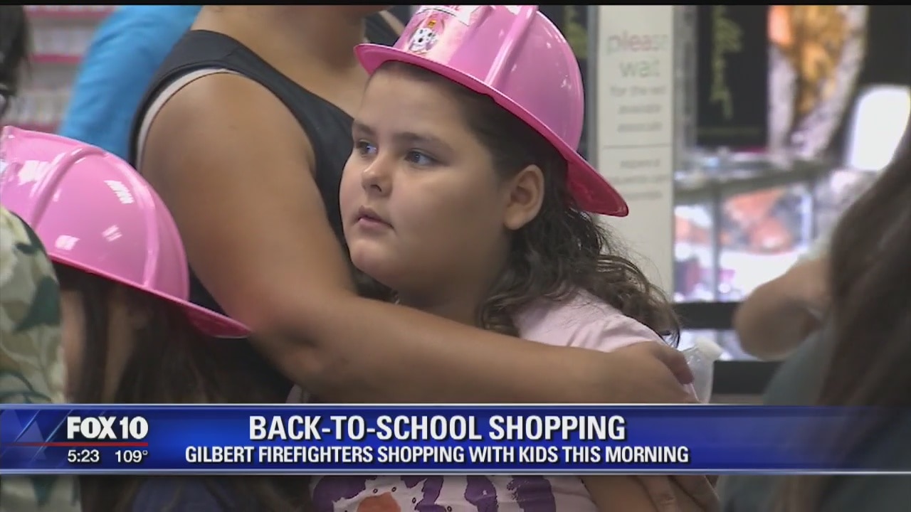 Gilbert firefighters take Valley kids back-to-school shopping