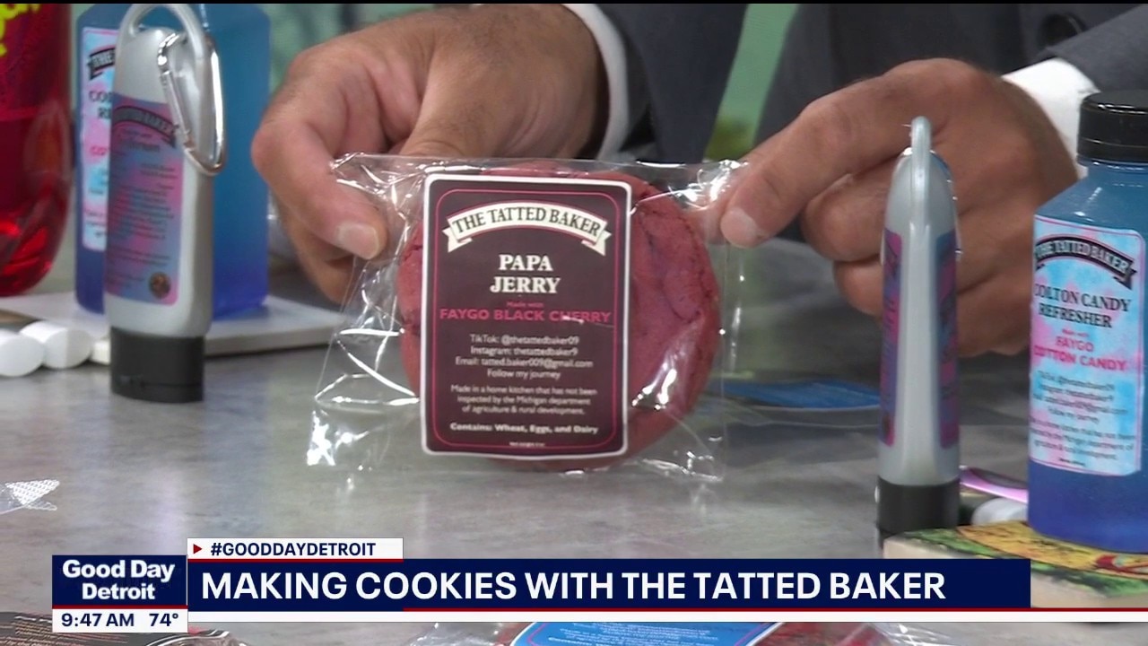 Making 'Papa Jerry's' cookie with the Tatted Baker 