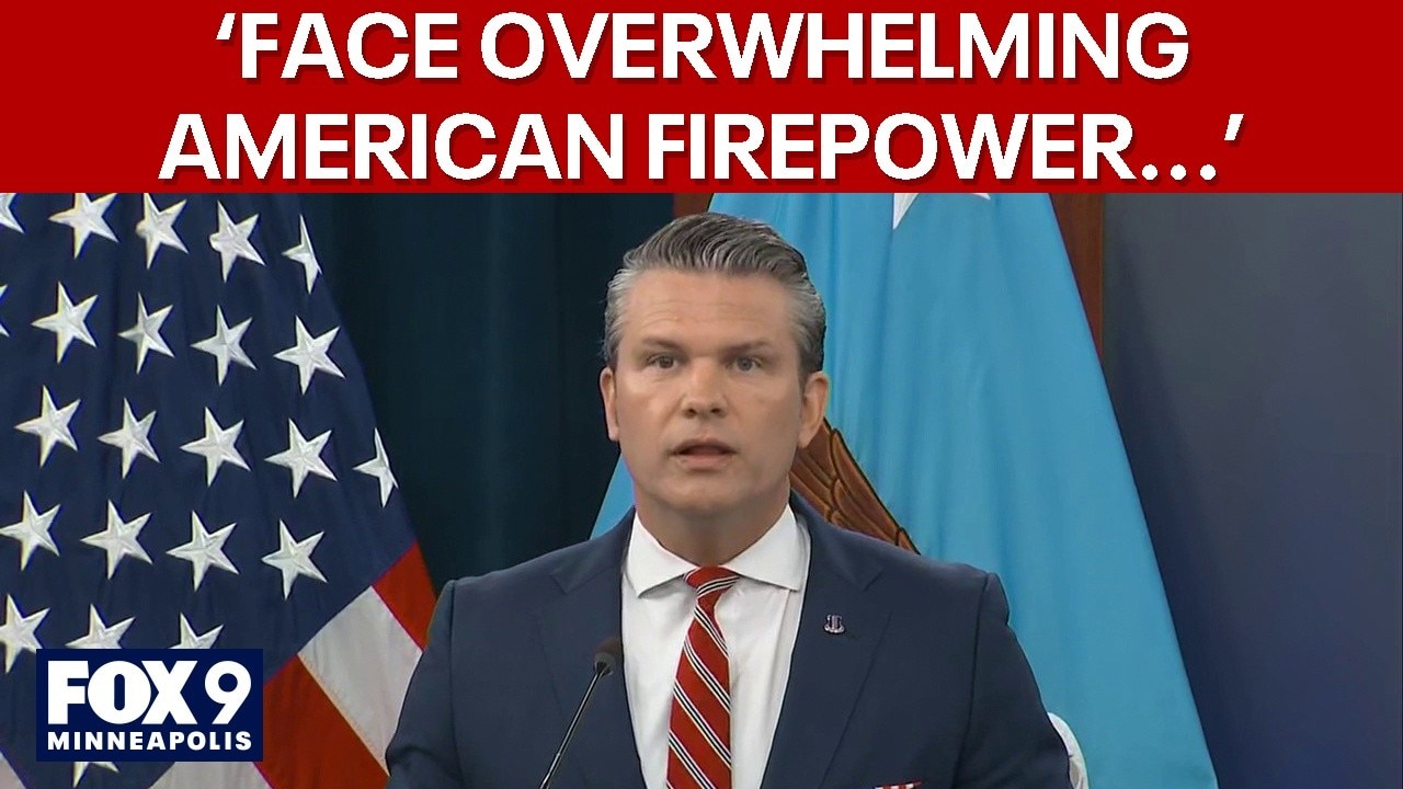 US warns of 'overwhelming firepower' if Iran attacks ships