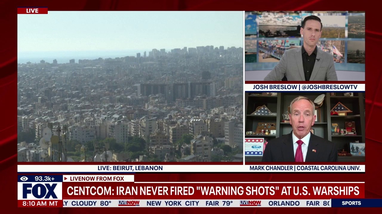 CENTCOM denies Iran fired warning shots at US warships