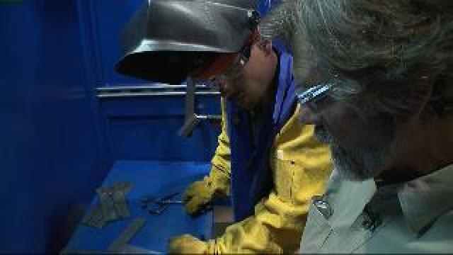 Veteran teaches other veterans skills for career in welding