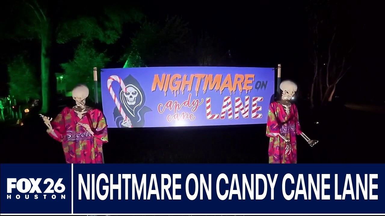 Checking out "Nightmare on Candy Cane Lane" in Missouri City