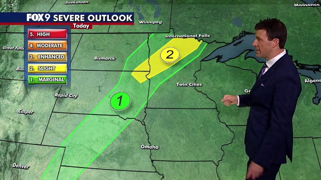 MN weather: Isolated thunderstorms possible Monday