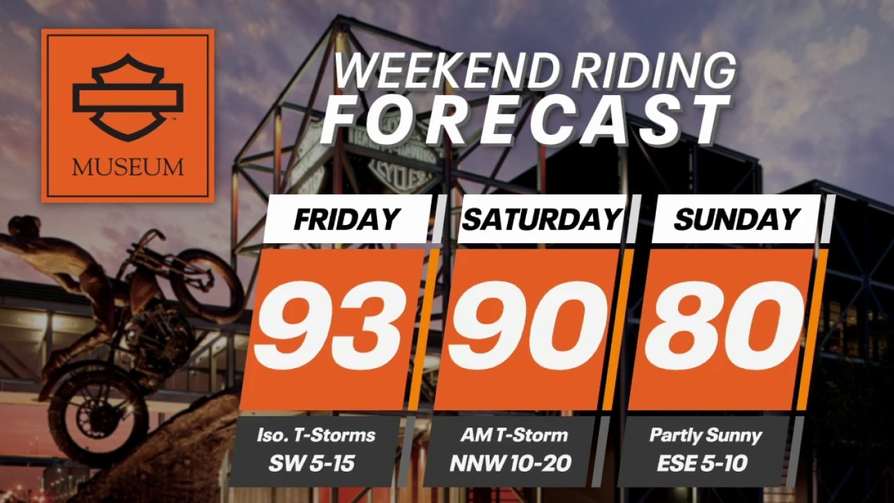 Wisconsin Weekend Riding Forecast for July 17-19, 2026