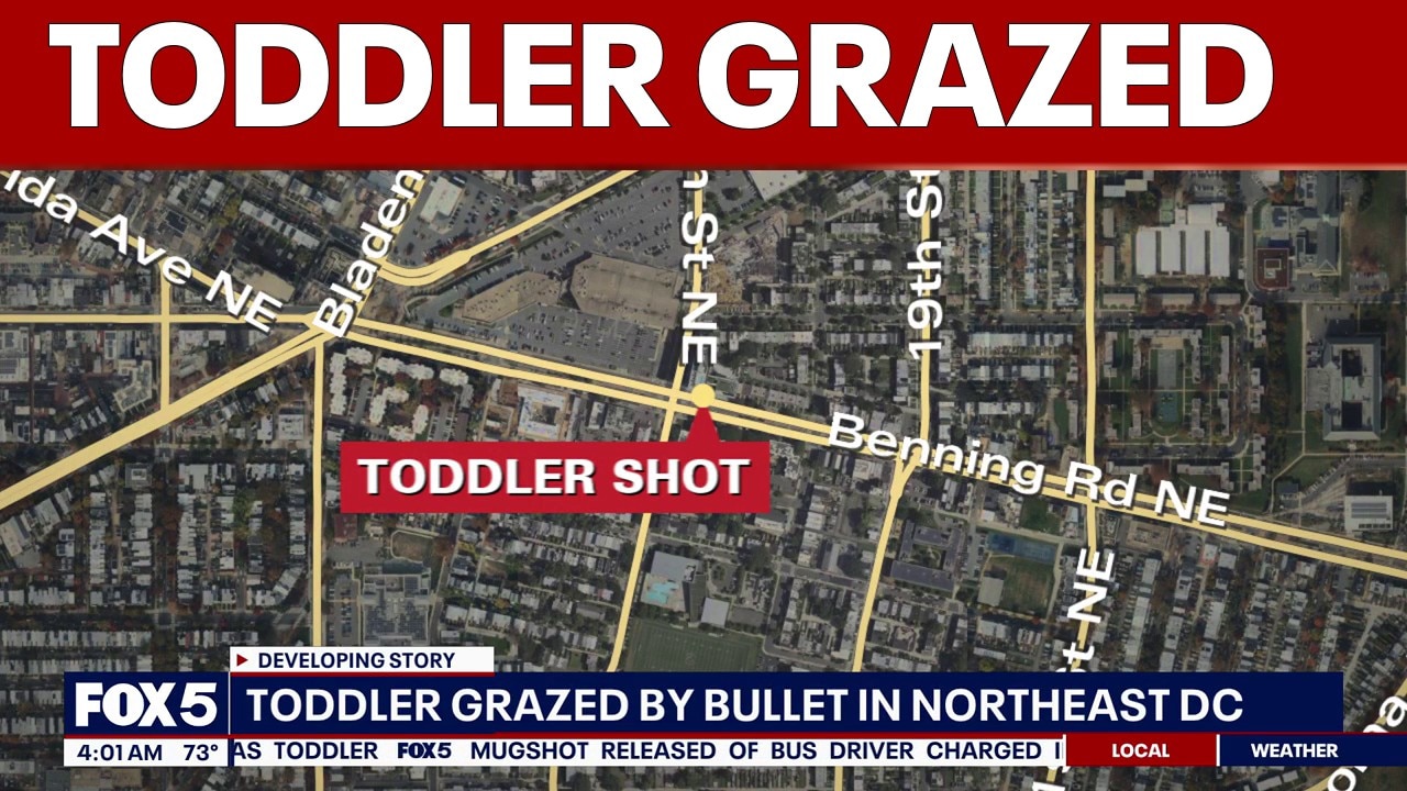 3 year old boy grazed by bullet in DC shooting | FOX 5 AT 4AM 