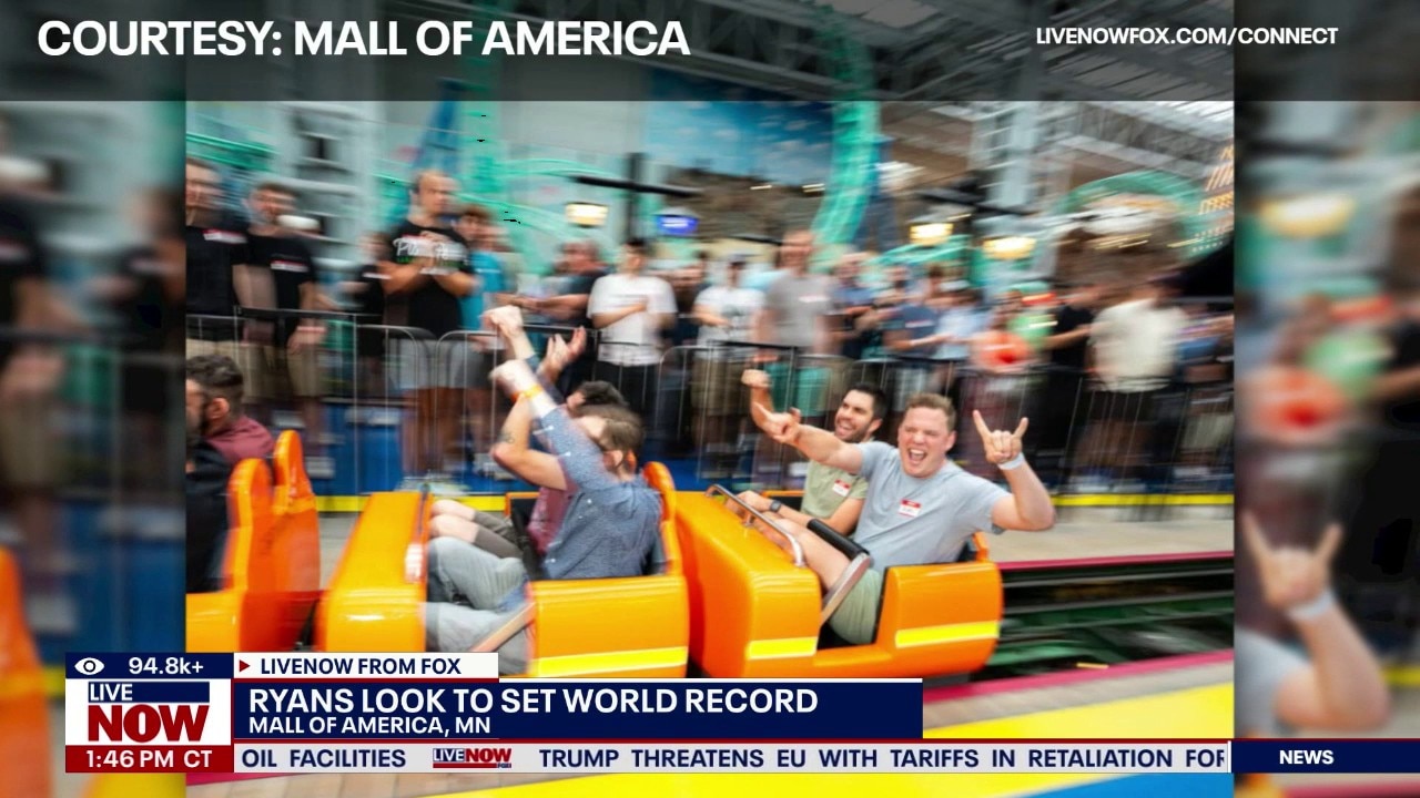 Ryans look to set world record on the 'Ryan-Coaster' 