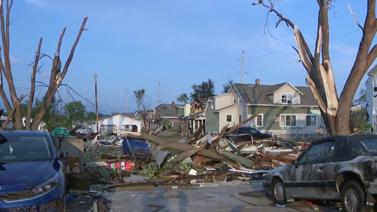 Menasha, Wisconsin storm damage; disaster declared