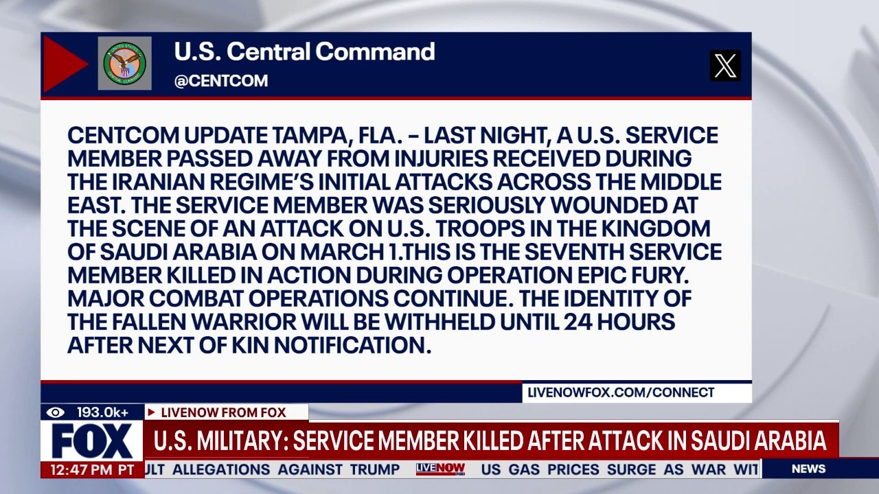 Another US service member dies during Iran operation 