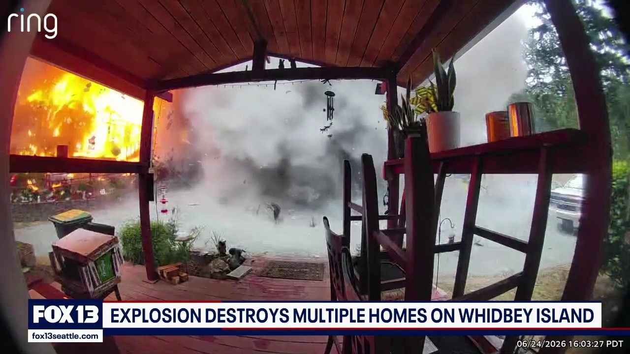 Fireworks explosion destroys Whidbey Island homes