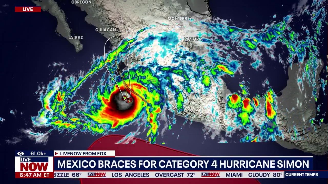 Tropics update: Isaias moves inland, "extremely dangerous" Simon looms