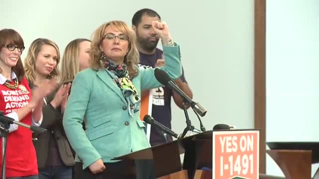 Gabrielle Giffords speaks in Seattle