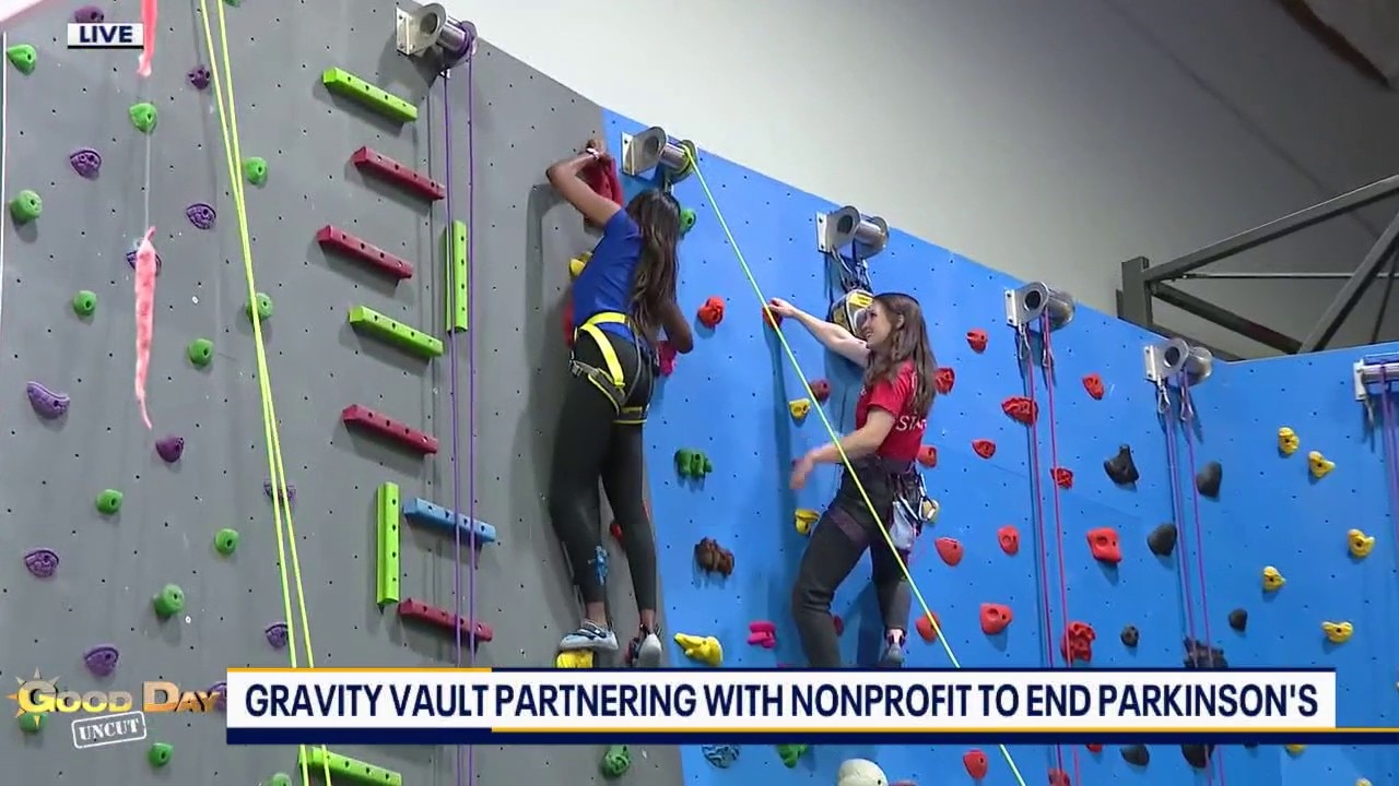 Parkinson's rock climbing