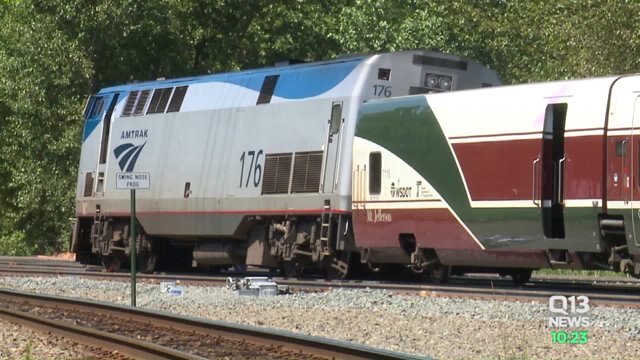 Train derails