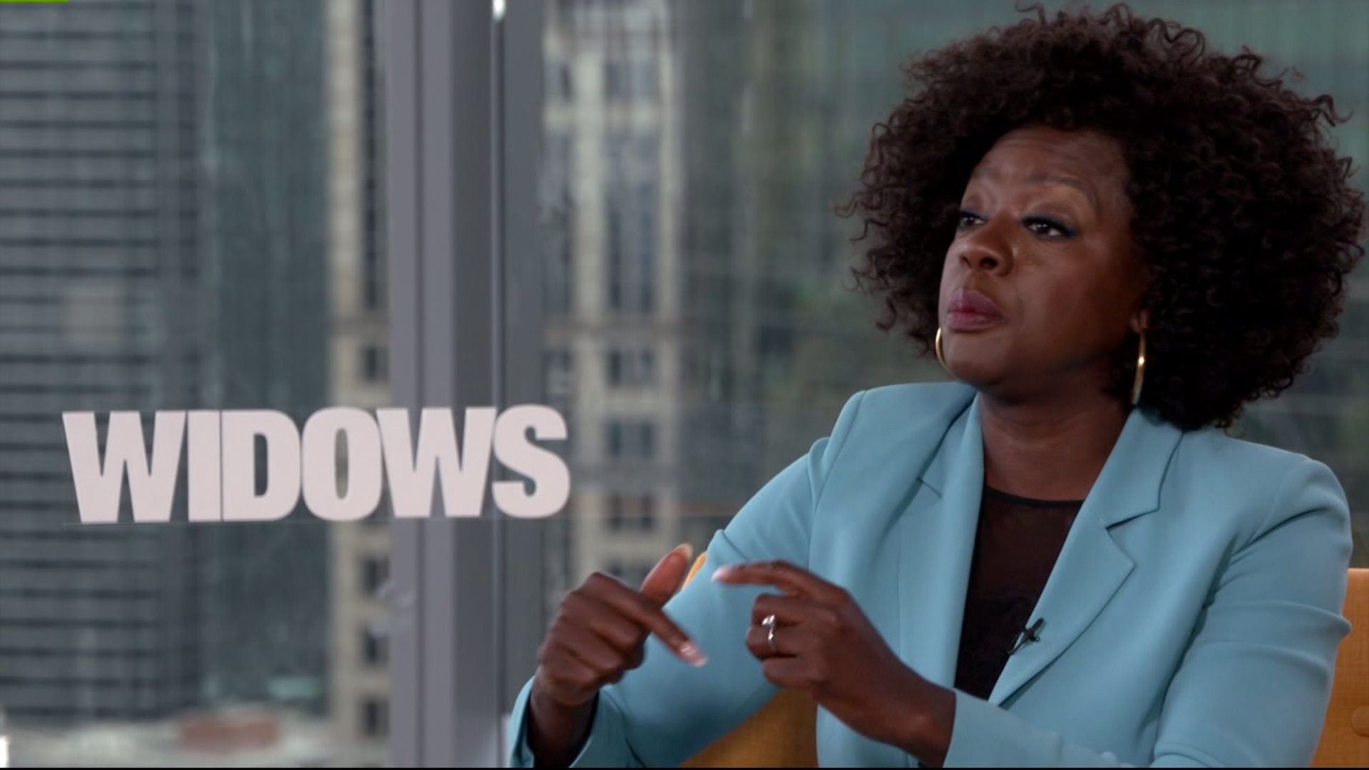 Gino talks with Viola Davis about "Windows"