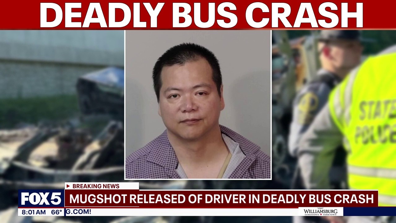 Mugshot released of bus driver charged in deadly Stafford County crash