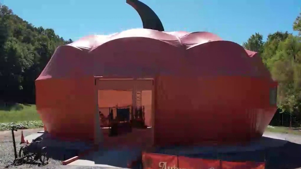 Burt's Pumpkin Farm unveils world's largest drive-thru pumpkin