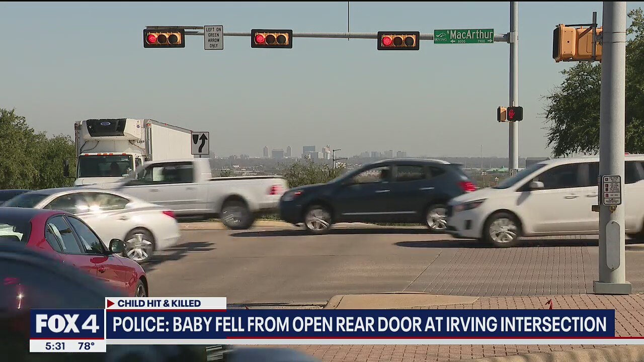 Irving police: No charges, for now, after 8-month-old girl died falling out of car