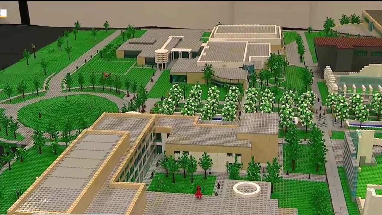 UT Dallas campus recreated entirely out of LEGO bricks