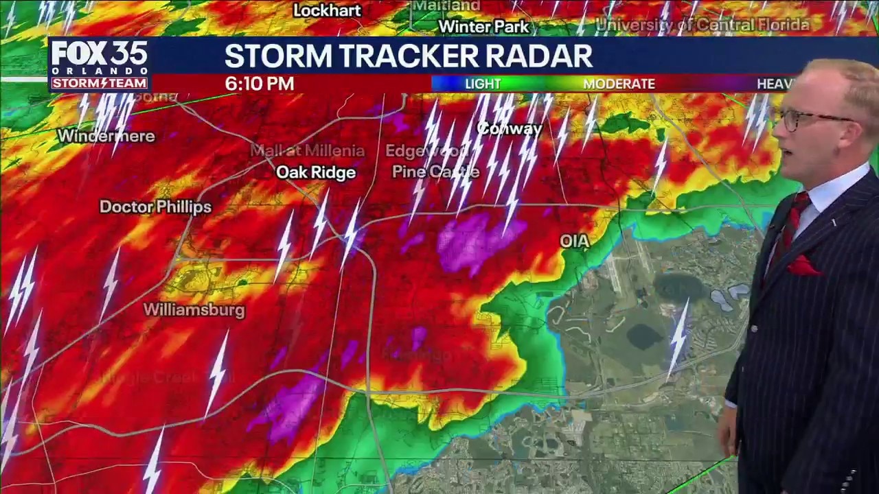 Orlando weather: Strong storms moving across Central Florida