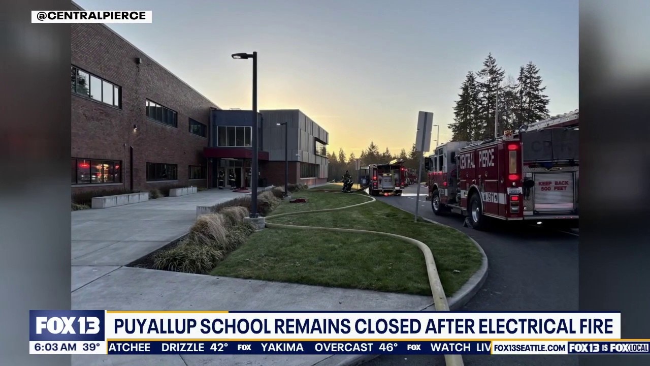 Puyallup, WA school remains closed after electrical fire