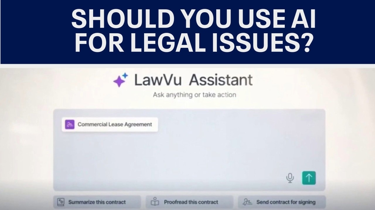 Should you use AI for legal issues?