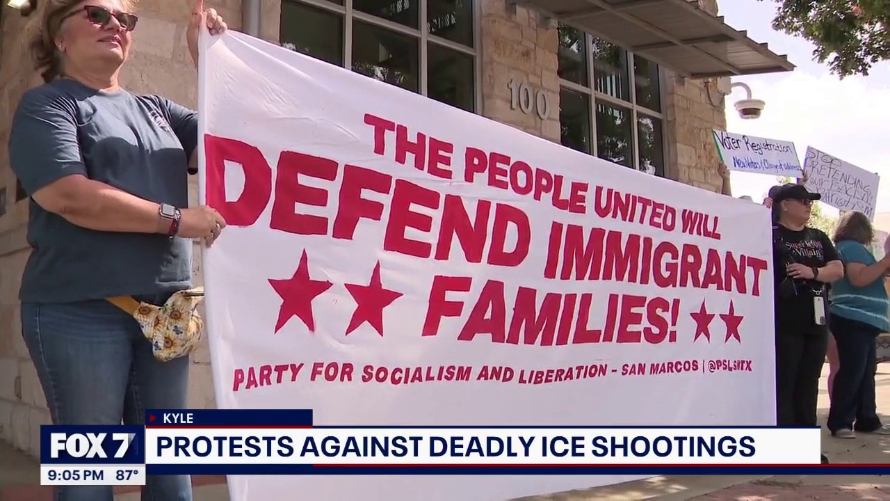 Texas protests against deadly ICE shooting
