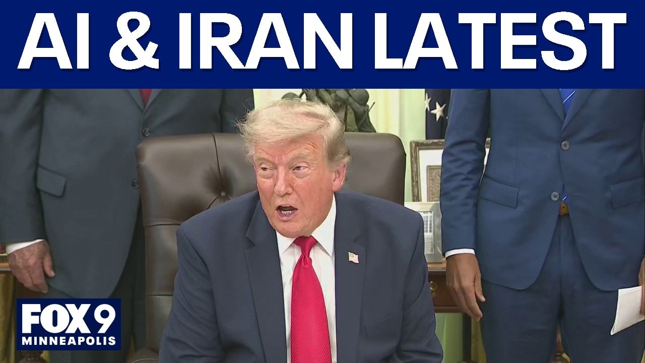 Trump talks airport remodel, AI and Iran [FULL]