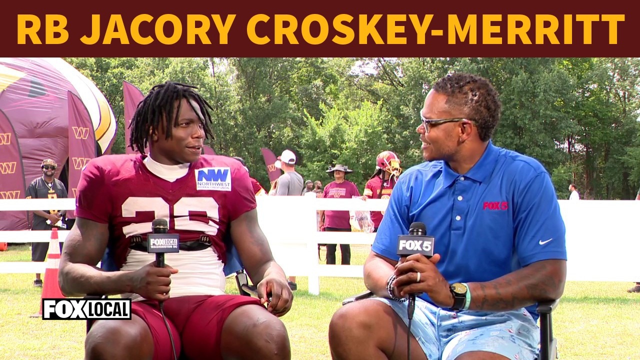 Jacory Croskey-Merritt talks Commanders training camp