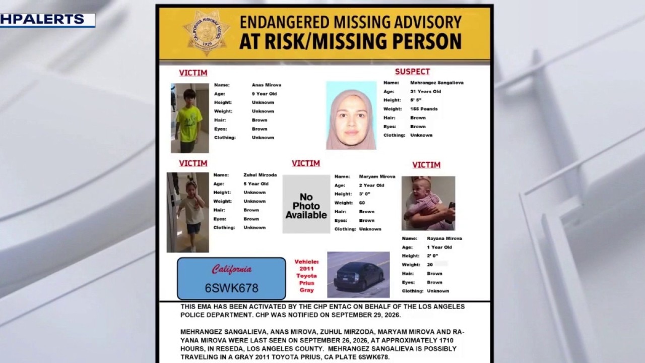 Search underway for 4 missing children from Reseda